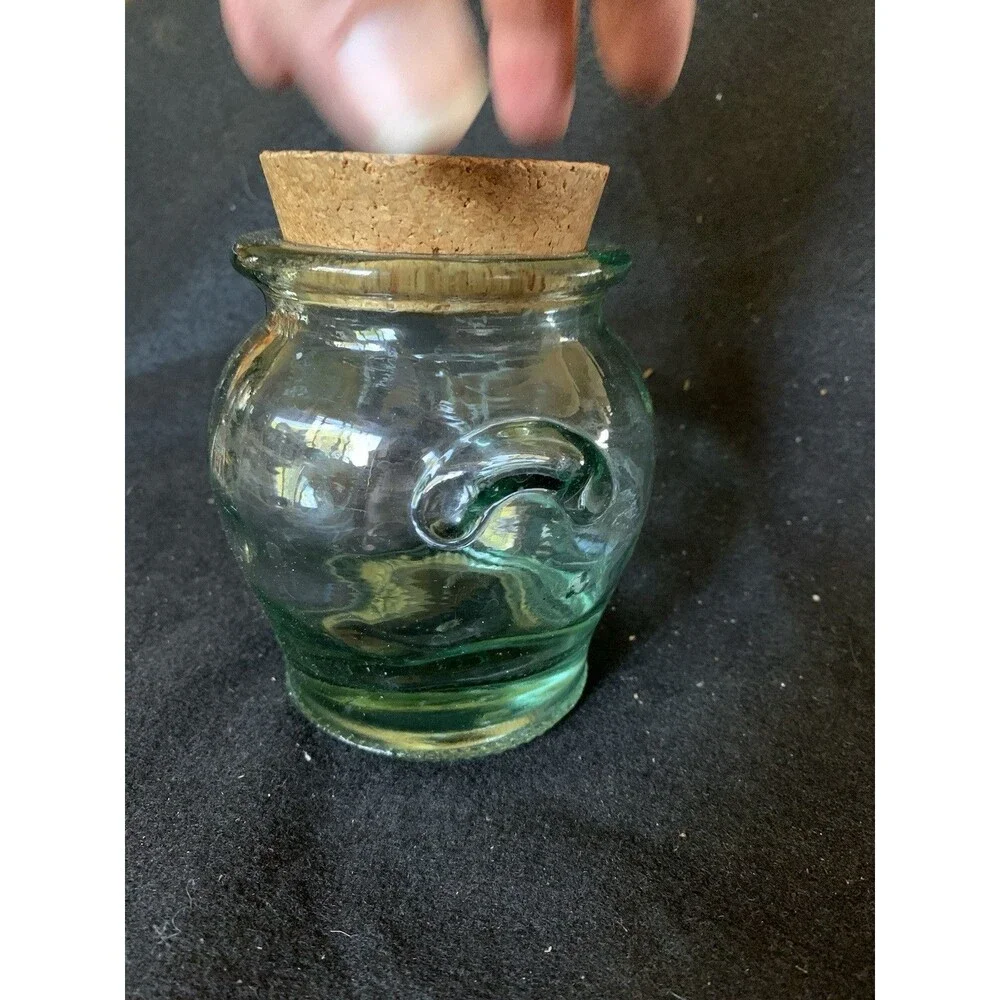 Vintage Ben Rickert Collectible Heavy Glass Jar, Vase, Pot